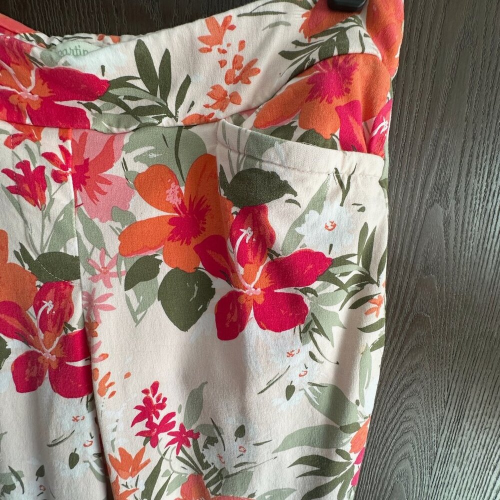 Spartina 449 Maren Pull-On Pant Pink Tropical Alljoy Landing Tropical Floral XL - Picture 6 of 8
